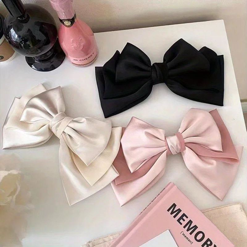 مشبك شعر على شكل فيونكة كبيرة الحجم، دبابيس ربيعية لطيفة، إكسسوارات للشعر، دبابيس ومشابك إكسسوارات كورية #2