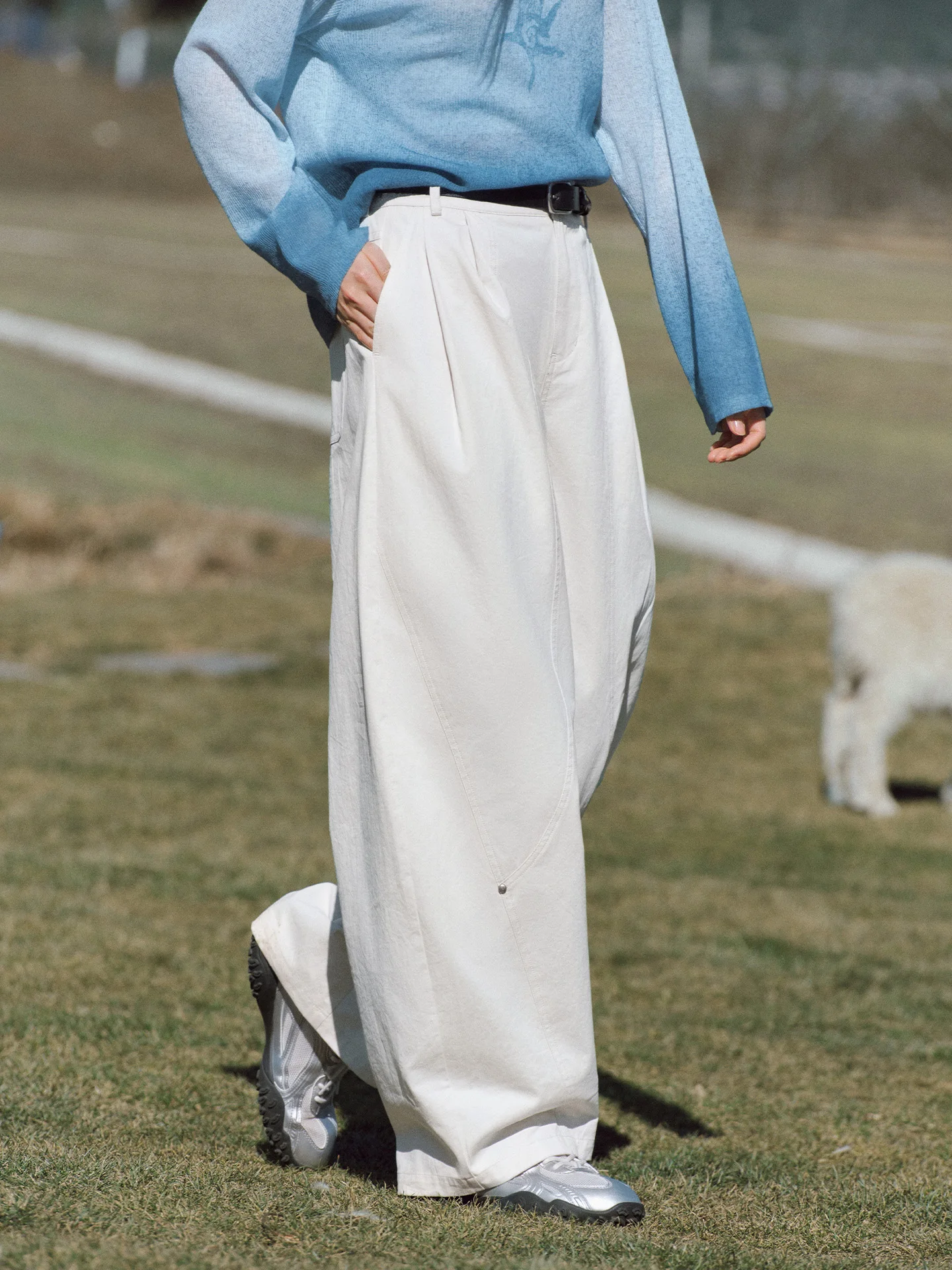 

Loose Wide Leg Pants Women's Casual Pants Spring Early Loose Balloon Pants Casual Sle Cotton Straight Leg Trousers