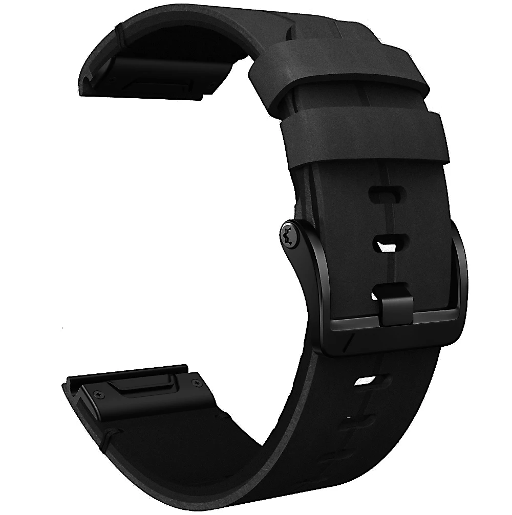 UIENIE 22 26MM Quickfit Genuine Leather Watchband For Garmin Fenix 7 7X Smartwatch Strap Easy Fit Wristband Watch Accessories