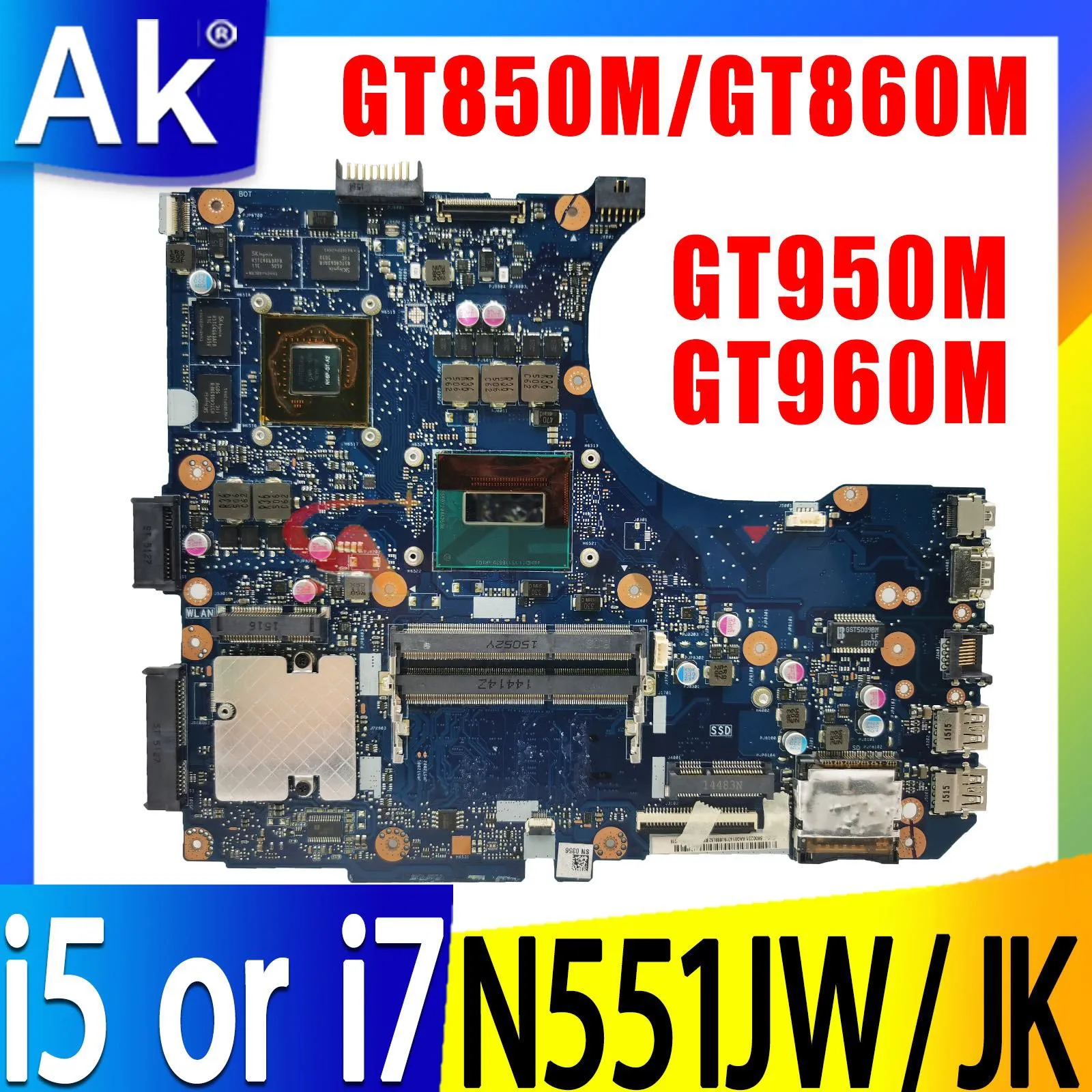 

Shenzhen Mainboard G58JW For ASUS N551JM N551JB N551JQ GL551JK GL551JM GL551J G551JX G551JM N551JK N551JW G551JK