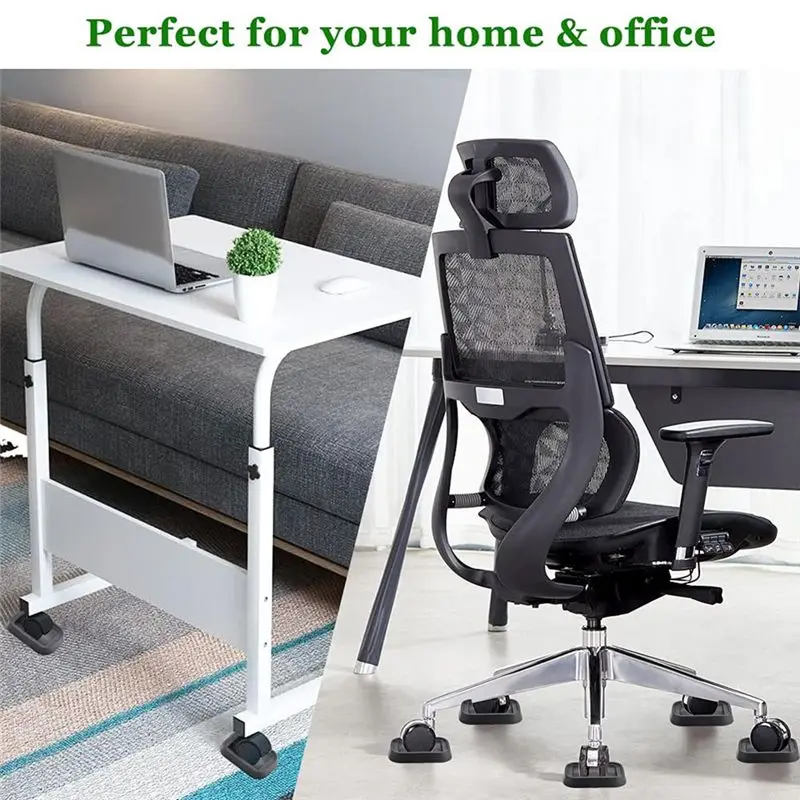 5Pcs Universal Simple Installation Computer Chair Stool Wheel Bed,Stopper & Furniture Stopper Caster Cups Fast-