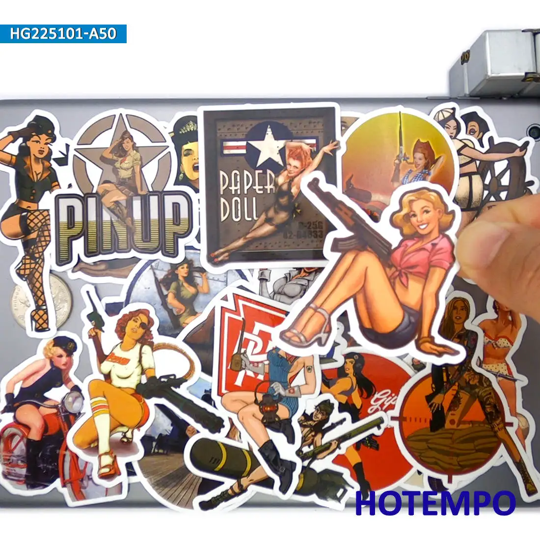 20/30/50PCS Retro Pin-up Girls Stickers Beauty Art Poster Decals for Car Motorcycle Bike Skateboard Laptop Phone Luggage Sticker