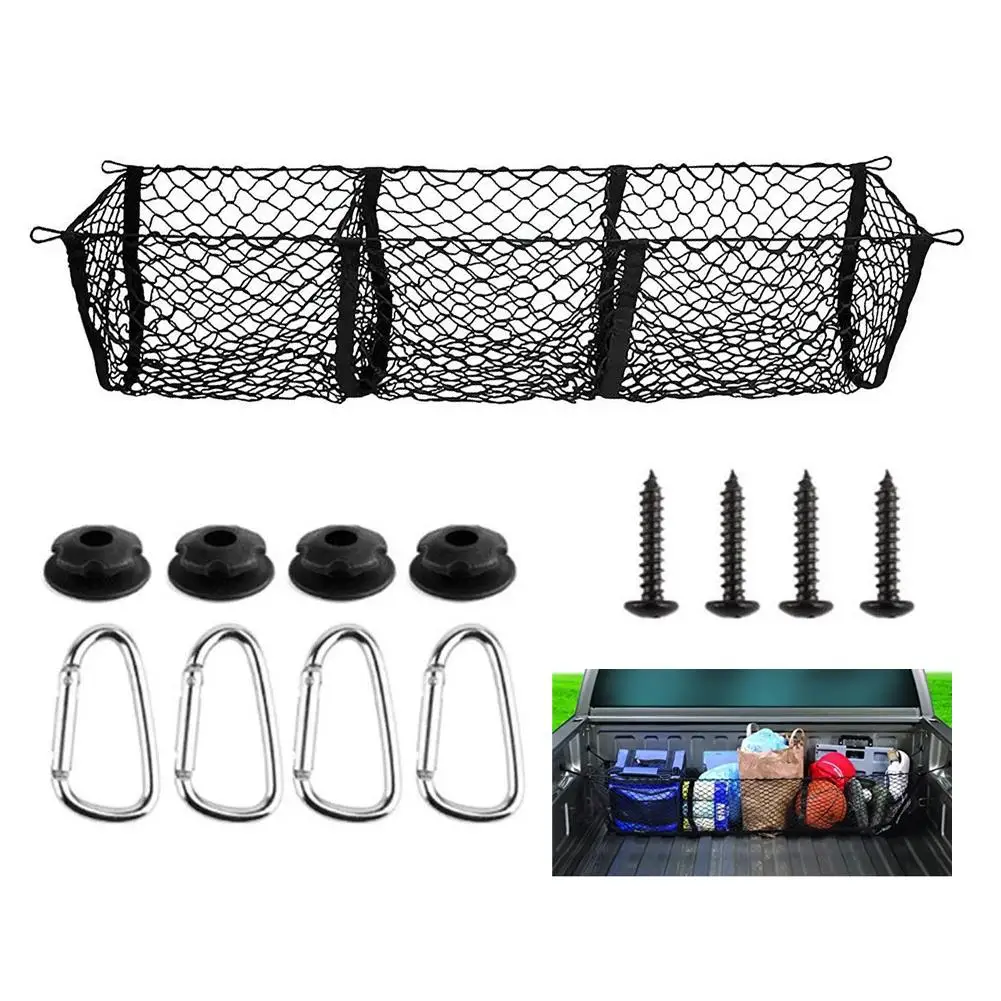 for Tesla Cybertruck 2024 Cargo Net Trunk Bed Organizer Grocery Accessories Bed Net Mesh Holder Truck Storage Z3T1