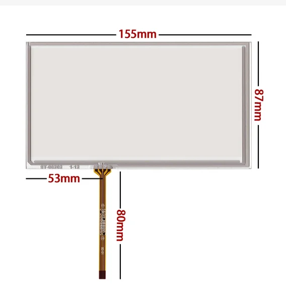 New 6.2 inch 4 Wire Resistive For Pioneer AVIC-Z7330DAB-CT Touch Panel Digitizer Screen For Pioneer avh-x390bt AVH-270BTg