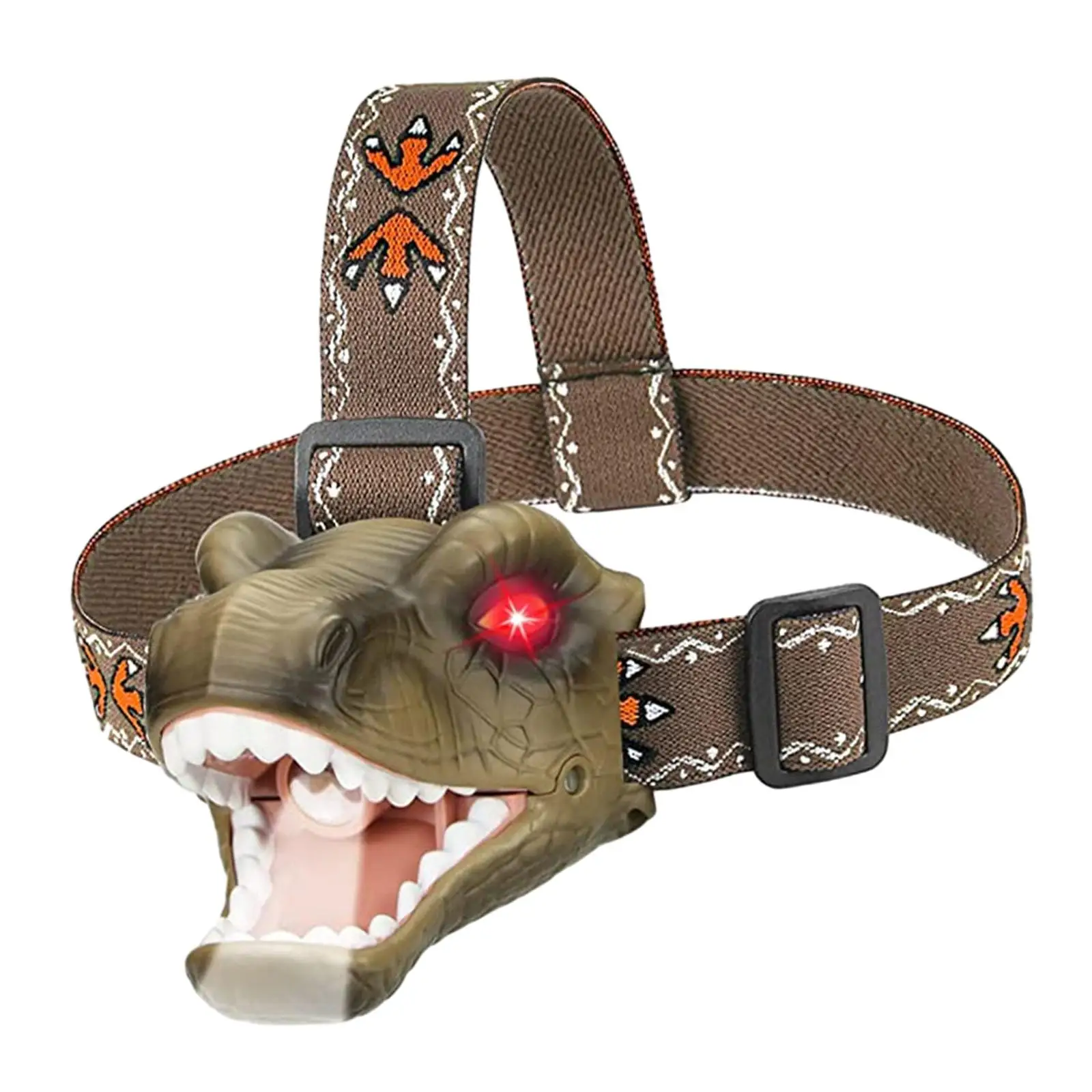 Outdoor-Camping ausrüstung Dinosaurier Scheinwerfer verstellbares Stirnband tragbare LED-Scheinwerfer für Halloween Kinder Geburtstag Wandern Mädchen Jungen