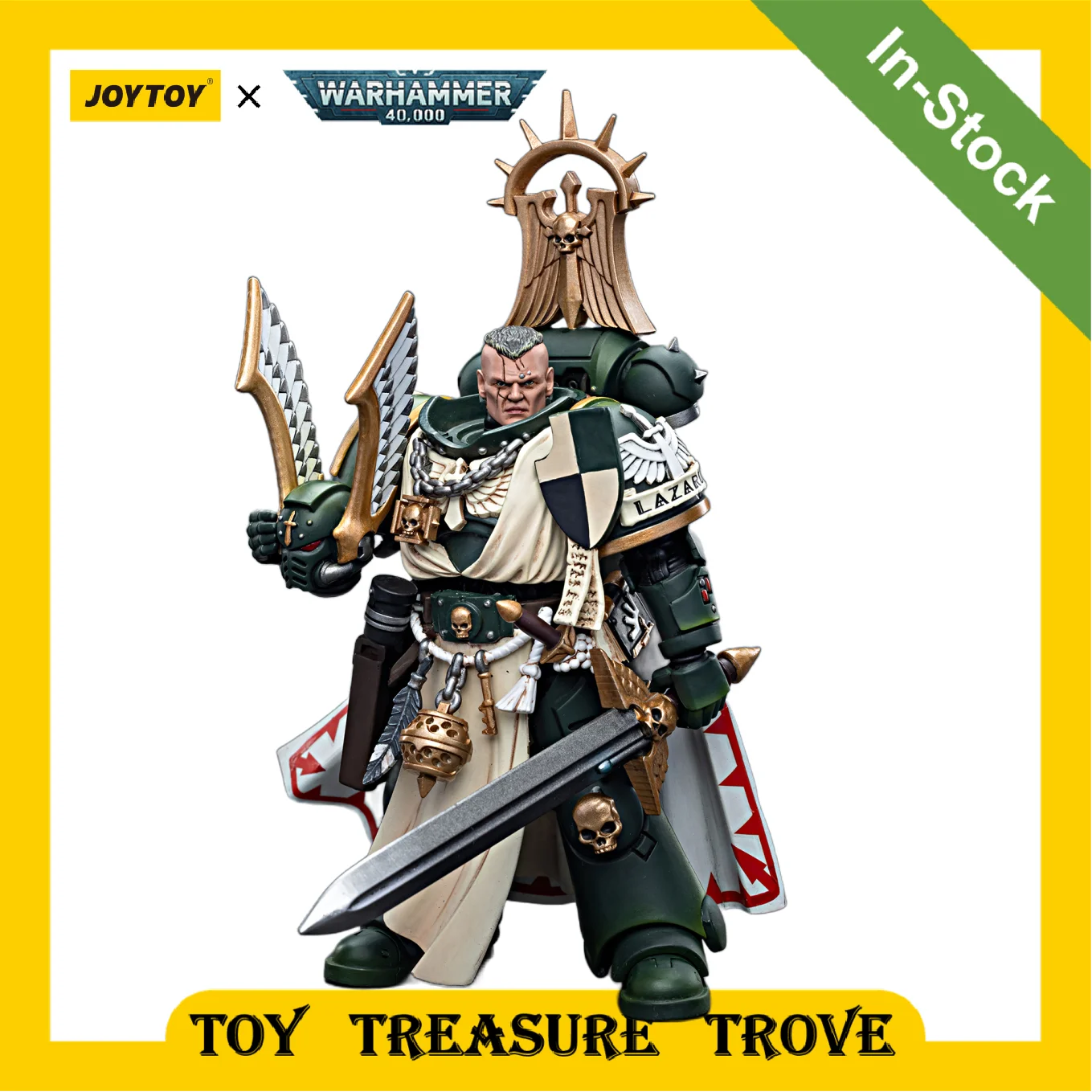 

[IN STOCK] 1/18 JOYTOY Warhammer 40k Action Figures Dark Angels Master Lazarus