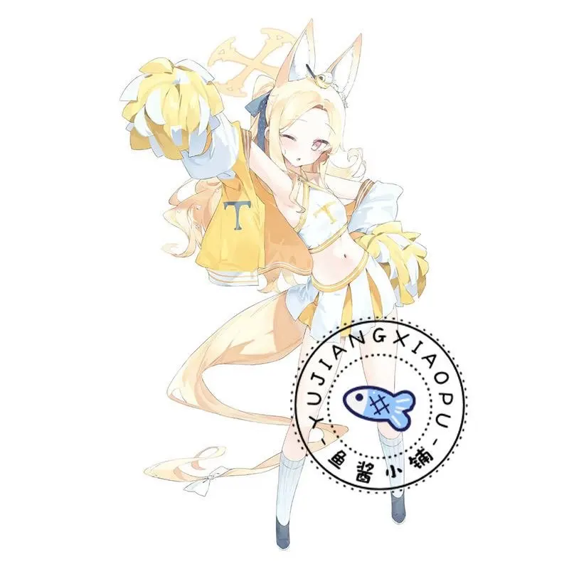 17cm Anime Blue Archive Yurizono Seia Cheerleading Team Acrylic Stand Figure Model Plate Cosplay Role Props Desktop Decor