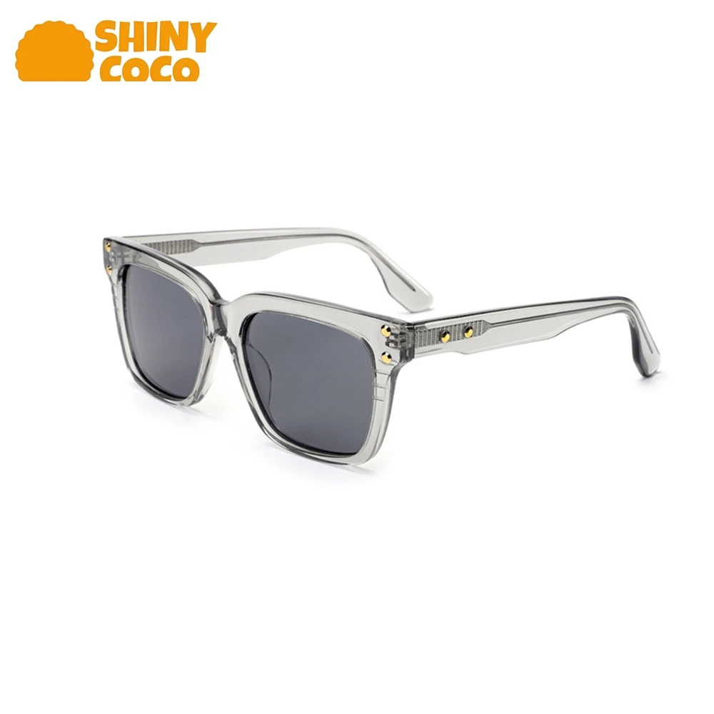 

ShinyCoCo Luxury Brand Men Women Sun Glasses With Rivets Versatile Sunglasses Popular Leopard Style Goggles