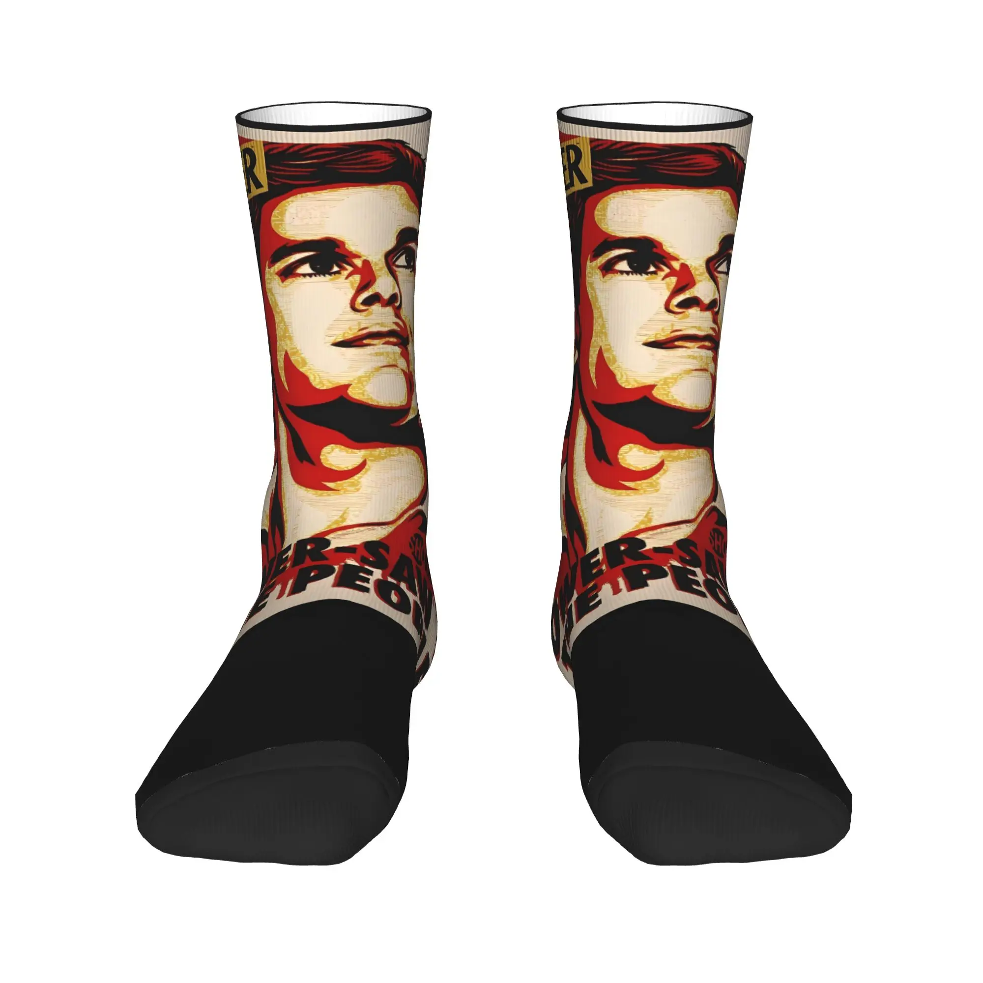 Men Socks Dexter Morgan TV Horror Stockings Spring Casual Comfortable Socks Design Cycling Anti Slip Socks