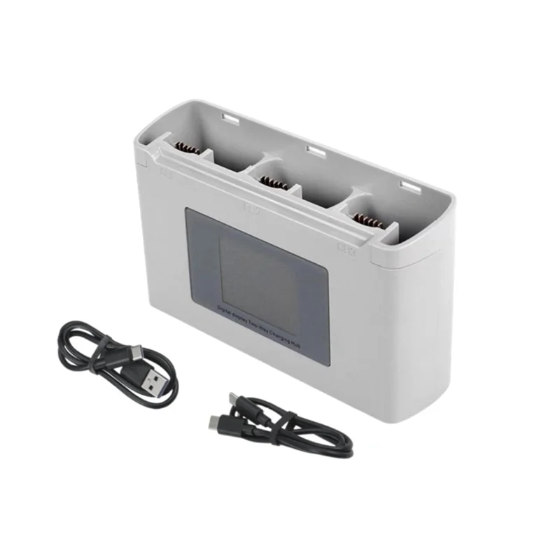 Sqpp-para mini 2 bateria hub de carregamento em dois sentidos mordomo de 3 vias para mini 4k/mini 2 se série drone carregador com display colorido