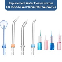 2pcs Replacement Nozzles For SOOCAS W3 Pro/W3/W3F/W1/W2/G1 Water Flosser Electric Oral Irrgator Nozzles Tips Heads