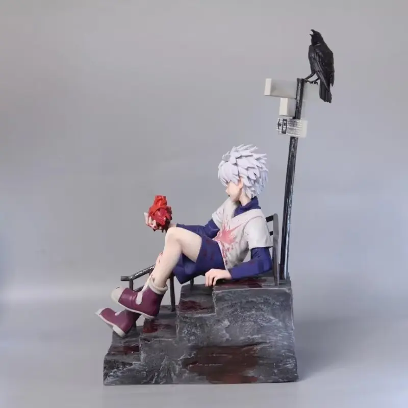 2024 New Anime Hunter X Hunter Killua Zoldyck Gk Pvc Action Figure Toys Killua Statue Figure Model Collection Doll Kids Gift