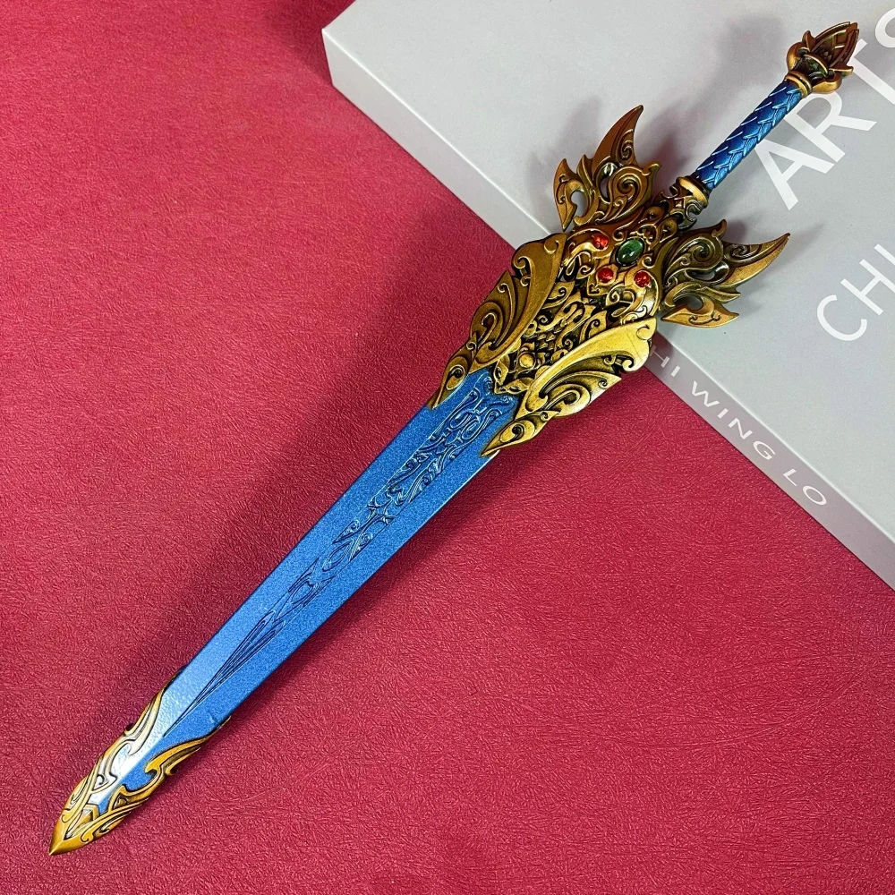 11.6inch Metal Kingdoms Katana Chinese Ancient Steel Sword Damascus Sword Real Size Japanese Katana Original Samurai Sabre Toy