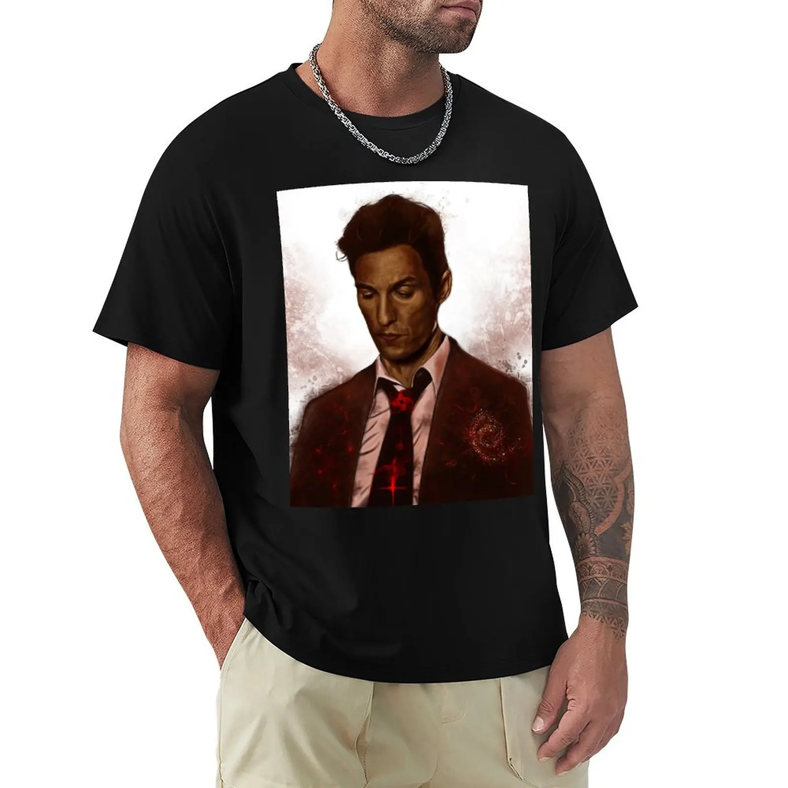 

True Detective - Rust Cohle T-Shirt T-shirts man Luxury man men tshirt