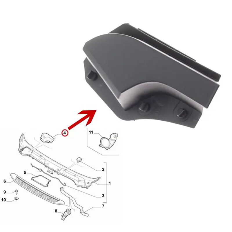 A73X-Windshield Cap Cover 735620033 1611681380 For BOXER CITROEN JUMPER FIAT DUCATO SINCE 2014