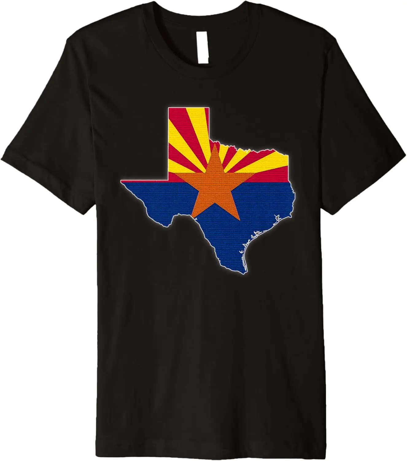 تي شيرت مميز من TEXAS STATE MAP ARIZONA AZ Flag Roots للرجال والنساء هدية مميزة