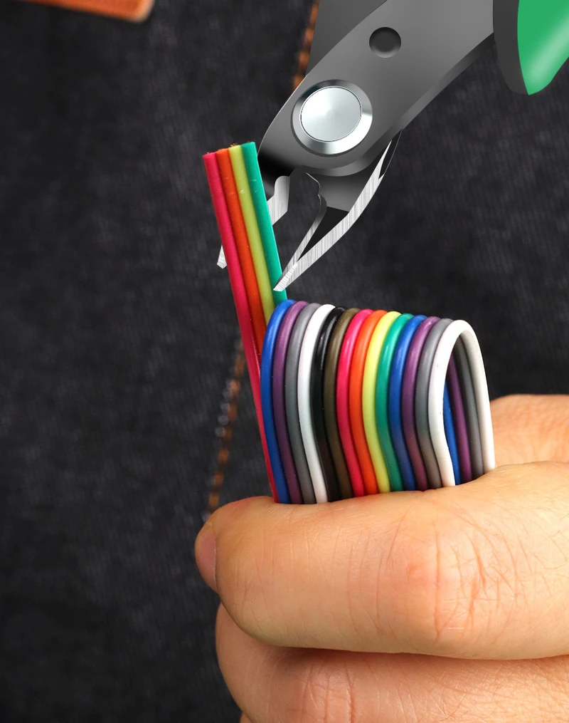 LAOA Edelstahl Antistatische Seitenschneider, Mini-Schmuck-Seitenschneider, Spitzzangen, Elektronische Drahtschneider – Detail 2