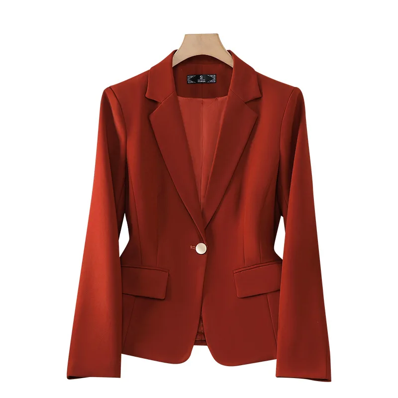 Neuer stilvoller Modeanzug, lässig, langärmelig, professioneller Blazer, formelle Jacke, Workwear8508