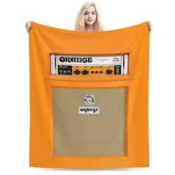 Orange Color Amp Amplifier An Ultra-Soft Micro Fleece Blanket