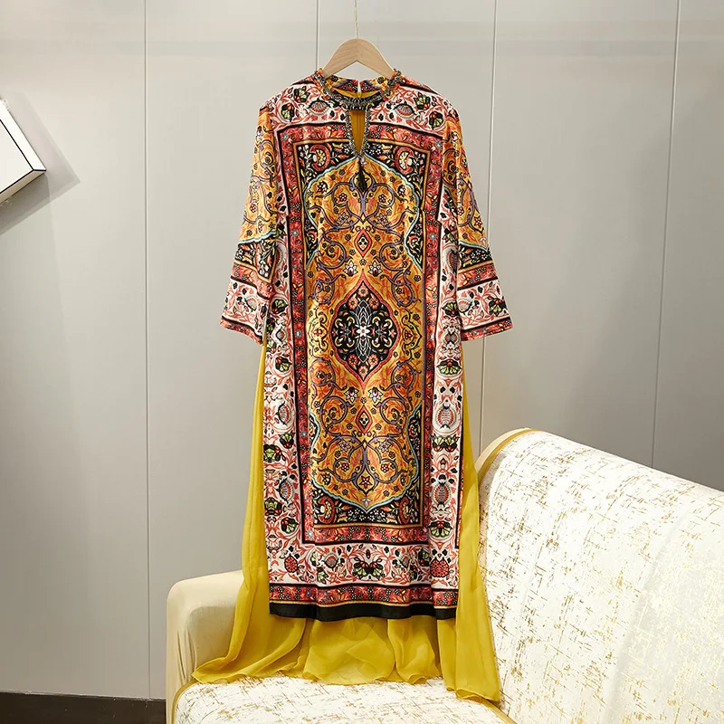 Chinese style women's clothing Tang style ethnic style 2026 new spring clothing girls young improved cheongsam dress
