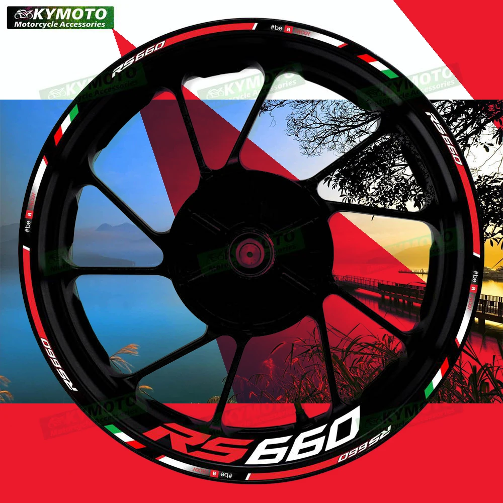 

For Aprilia RS660 RS 660 reflective motorcycle stickers 17-inch front and rear rims decals fairing accessories decoration