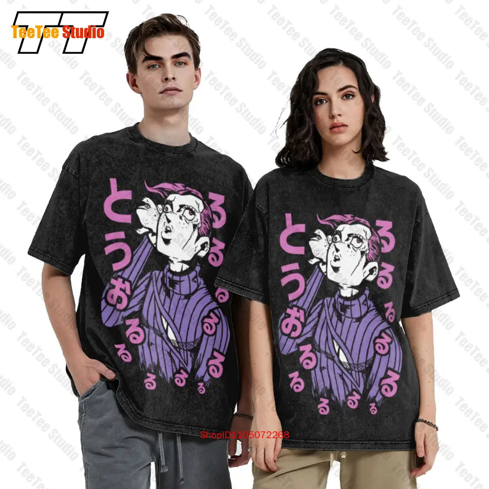 Vinegar Doppio Hd Print Vintage Oversized T-Shirt Jojo'S Bizarre Adventure MZW5