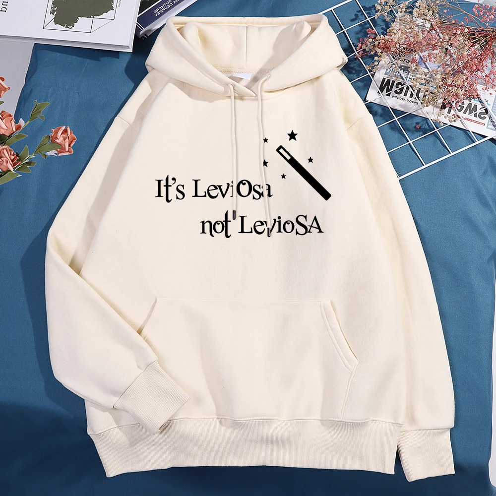 

It'S Leviosa Not Leviosa Print Streetwear Men Women New Crewneck Hoodies Cute Autumn Fleece Hoody Fashion Fitness Clothing Man