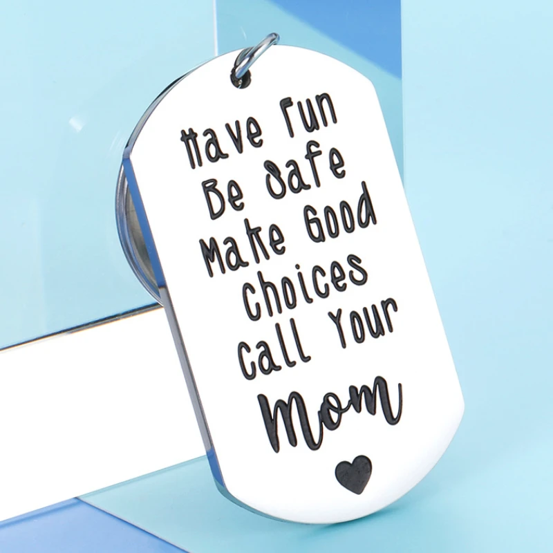 Sweet 13 16 18 21th Birthday Gift Keychain for Daughter Son From Mom Dad Have Fun Be Safe Call Your   Graduation