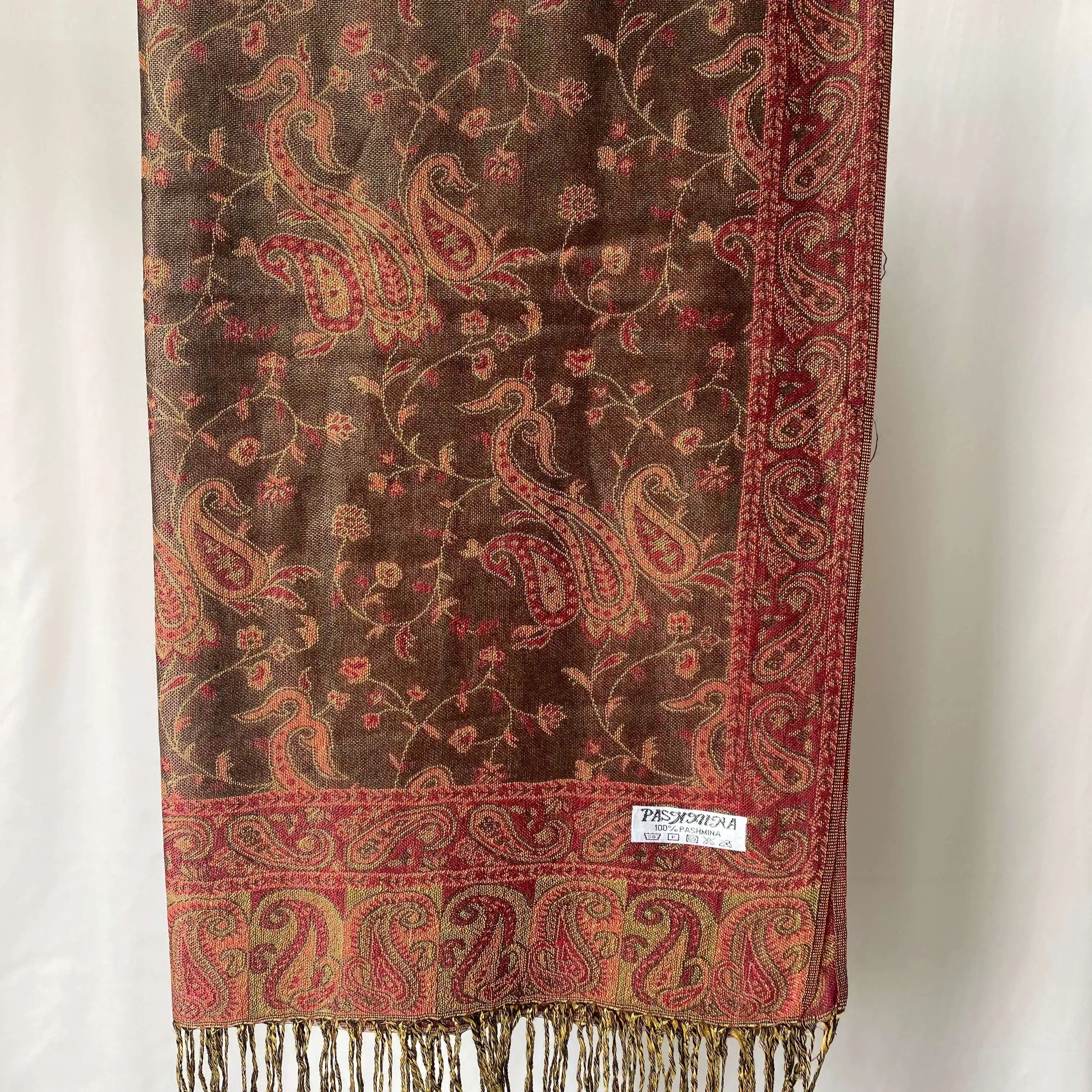 Jacquard Design de mode longue printemps écharpe Pashmina glands femmes décontracté hiver foulards dames Hijabs Paisley châles