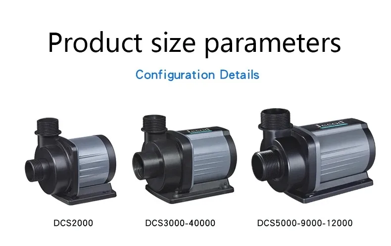 Jebao Jecod Water Pump DCS 1200-12000 L/H Series Aquarium Fish