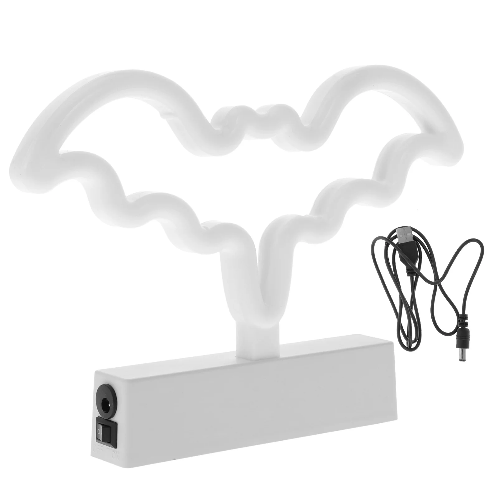 ضوء النيون Led النمذجة ضوء مزدوج الطاقة Usb تعمل مصباح الليل الزخرفية لغرفة النوم غرفة المعيشة مكتب