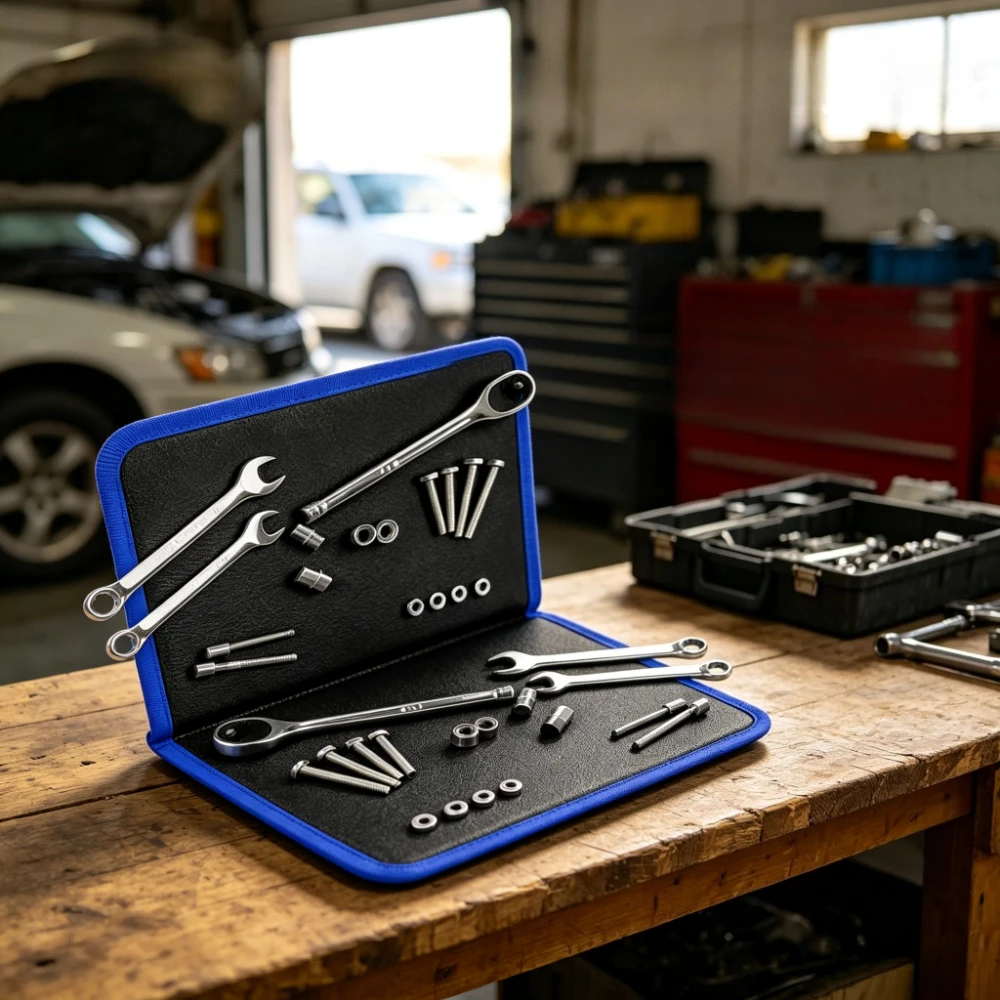 Magnetic Foldable Hardware Storage Board Parts Holder for Small Bolts Hand Tools Garage Automotive Repair Organization Rack