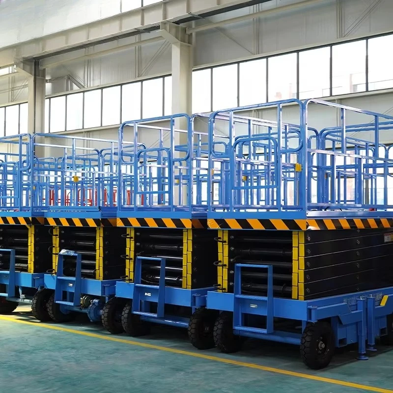 Electric Mini Self-Propelled Shear Lift New Condition Steel Workbench Lift for Retail Industries Load 300kg Scissor view 5