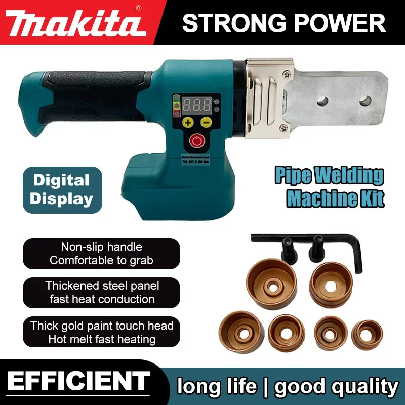 

Makita Electric Pipe Welding Machine Cordless Fuser PPR PE Soldering Iron Plastic Tube PP Heating Hot Melt No Battery