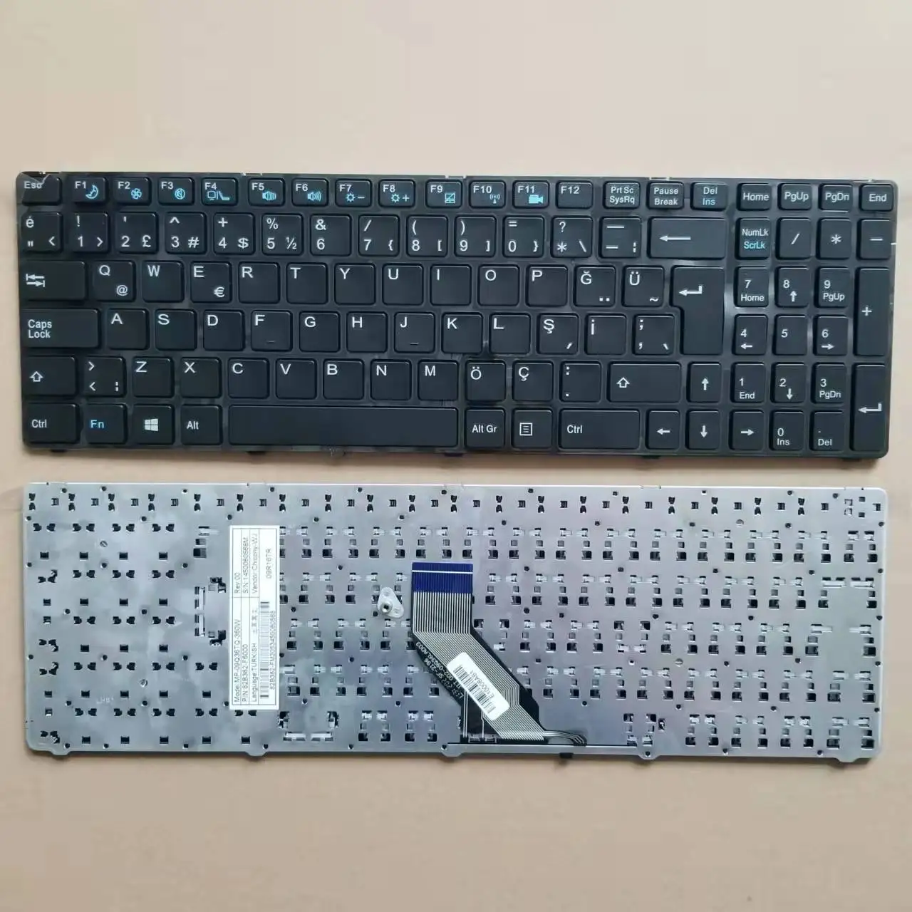 

New For MP-09Q36TQ-360W 82B382-F6000 1450080568M Turkish TR Laptop Keyboard