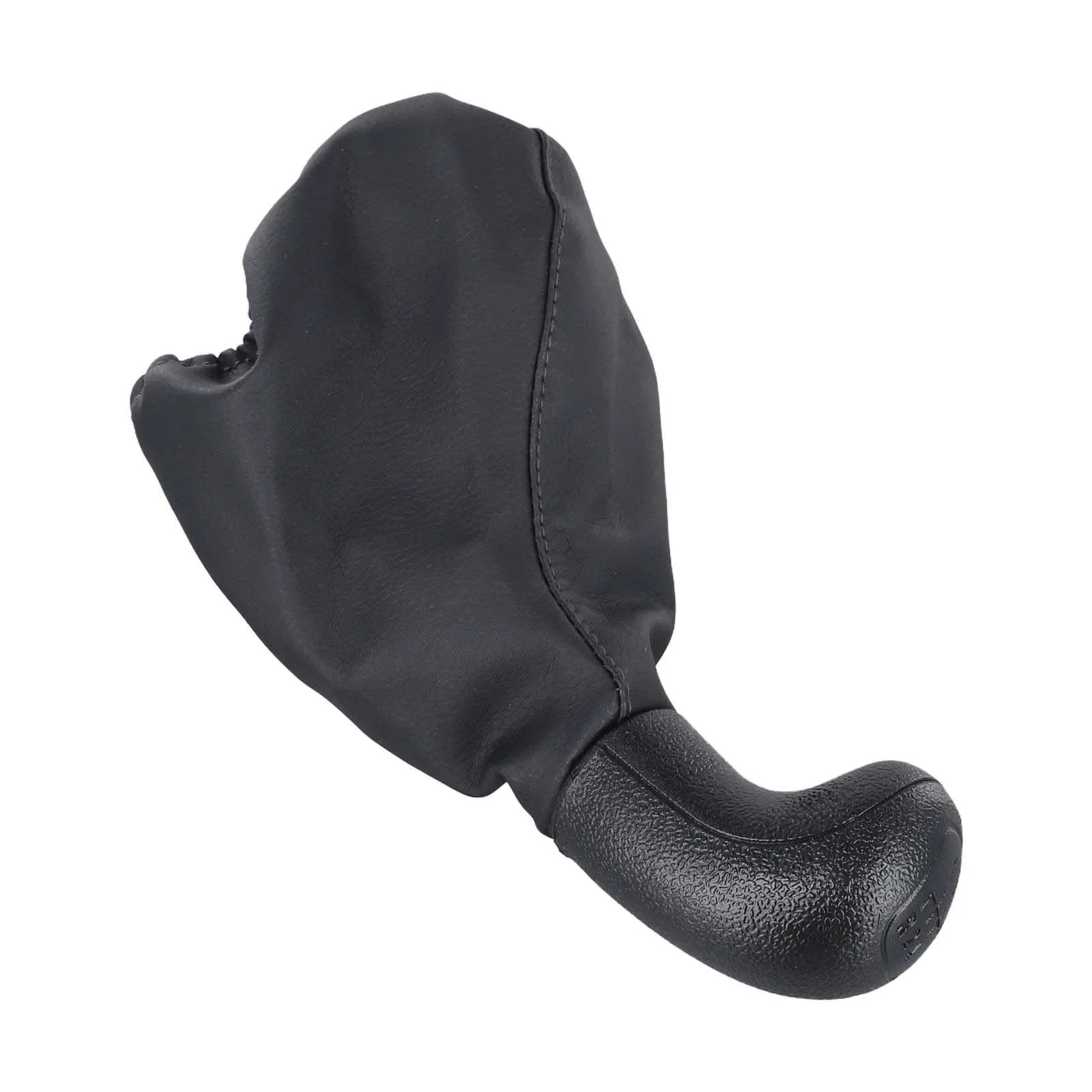 

10mm Gear Shifter Knob PU ABS Material Comfortable Grip Design High Compatibility Fitment Black Leather Appearance
