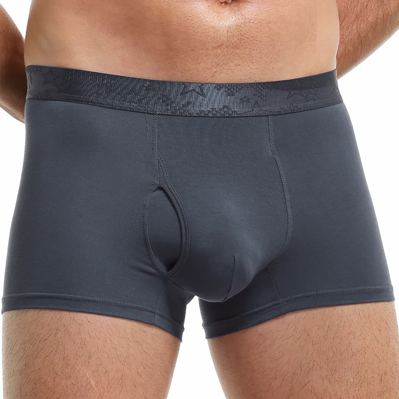 Men's Underwear, Men's Boxer Briefs, Boys' Underpants, Comfortable and Breathable Youth Boxer Briefs, Large Size Shorts