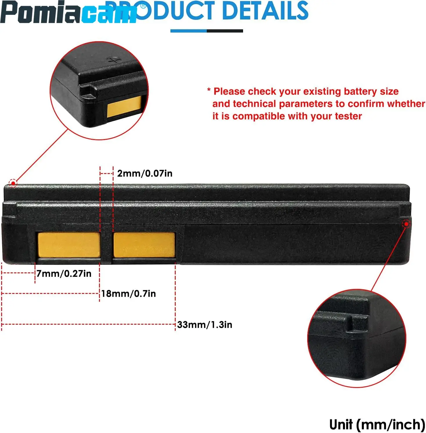 Imagem -04 - Bateria de Polímero de Íon de Lítio para Cctv Tester Compatível Ipc 9800plus x7 Series Tester 7.6v 59.28wh V5-h 7800mah