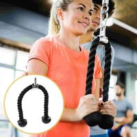 Portable Triceps Pull Down Rope Multi-Use Heavy Duty Fitness Attachment Cable Stable Nylon Biceps Rope Bodybuilding Exercise
