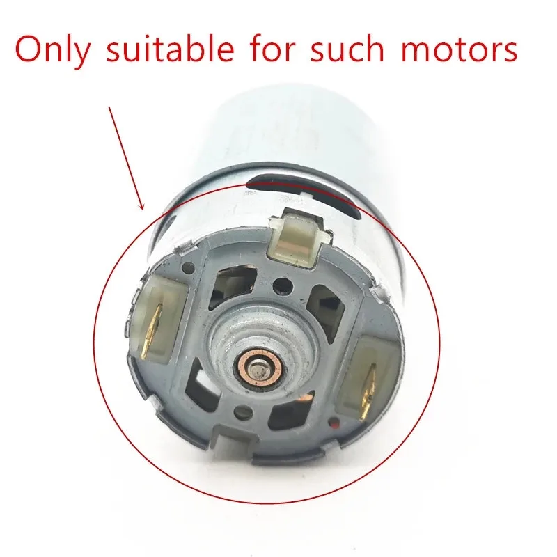 مجموعة حاملات وفرش من الكربون الأساسي لمحرك الحفر الكهربائي RS550/555 3 حاملات و6 فرش متضمنة