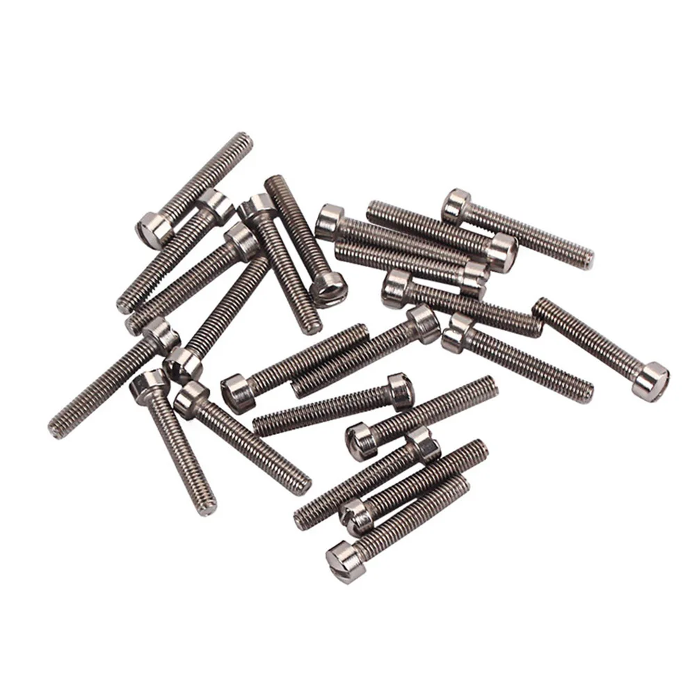 

24 Pcs One-piece Screws Pickup Mounting Fixing Double Coils for Guitar Humbucker