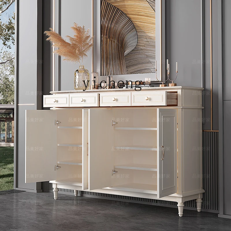 DSAentry-level household door storage cabinet aisle elevator ultra-thin entrance entrance entrance solid wood home shoe cabinet