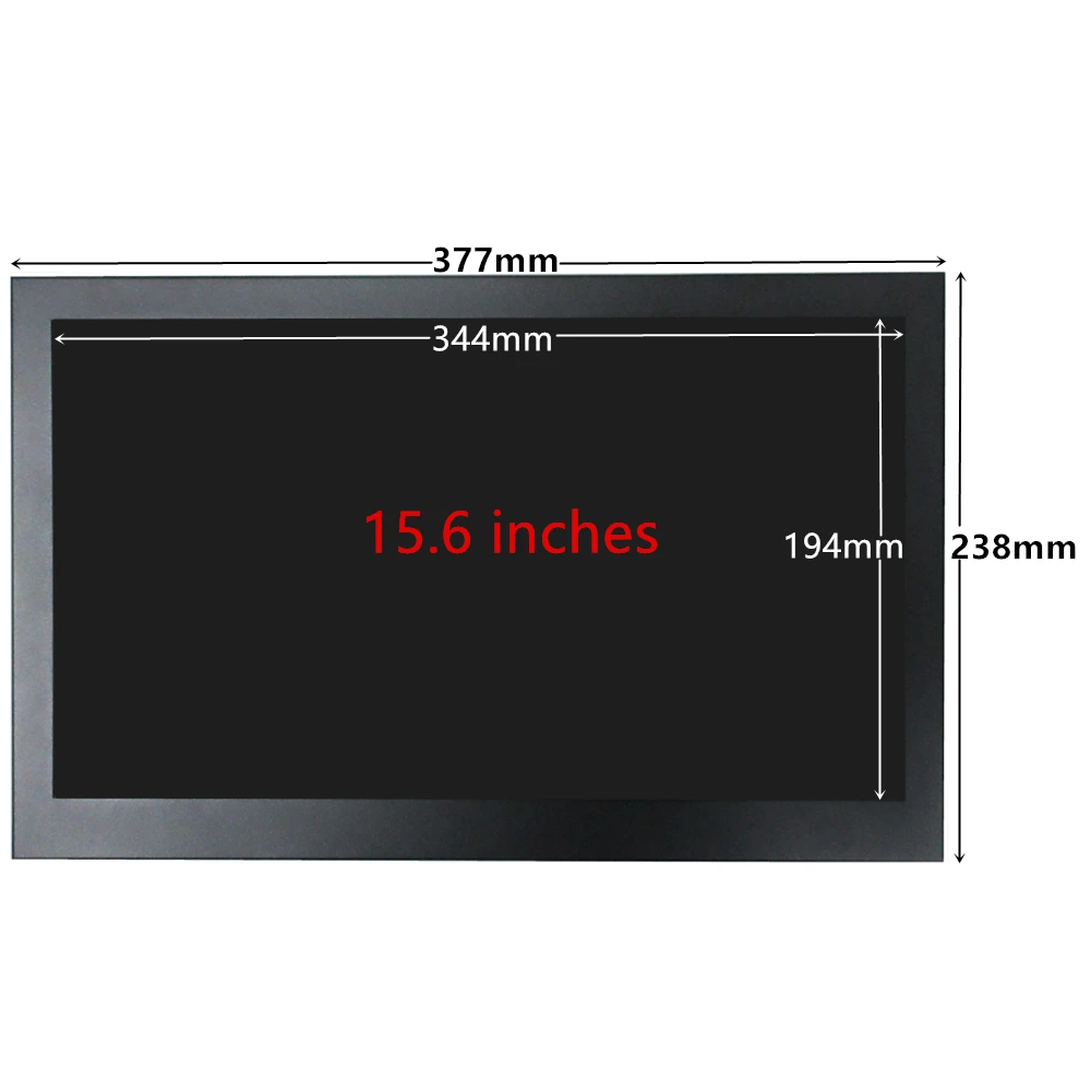 15.6 Inch 16:9 Universal Portable Monitor IPS Second Game Screen Extended Display screen with Bracket,for Laptop Raspberry Pi PC