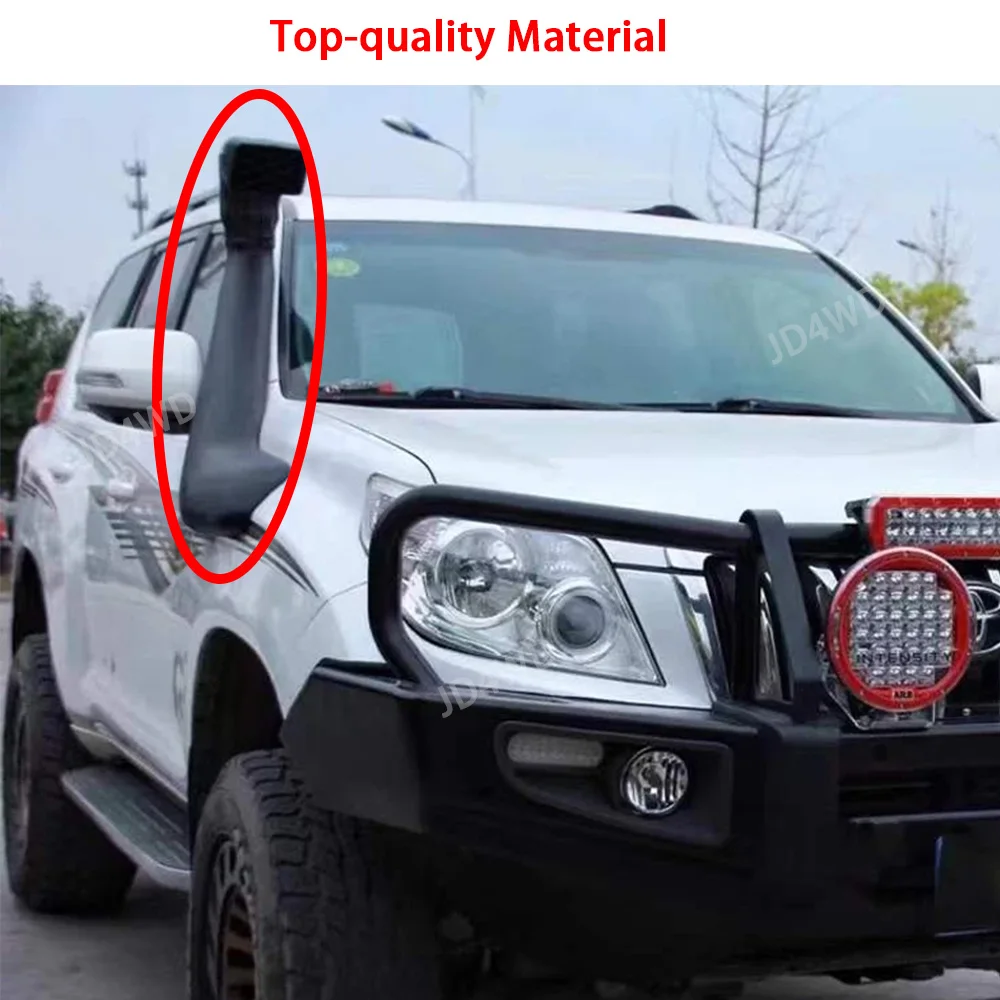 Para Toyota Land Cruiser Prado serie 150 Kit de snorkel Safari 2009 + LC150 1GR/1KD sistema de entrada de aire del motor conducto impermeable