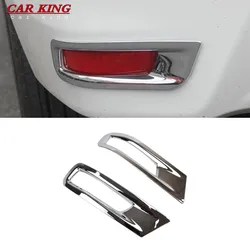 For Toyota Corolla Altis 2014 2015 2016 2017 ABS Chrome Rear Bumper Fog Light Lamp Cover Trim Reflector Foglight Garnish Molding