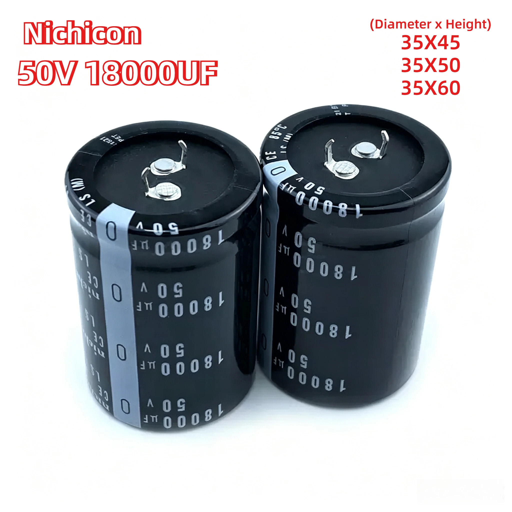 New Original 50V 18000uF 35x45 35x50 35x60 Capacitor Commonly Used for Filtering in Audio Amplifiers and High-End Audio Systems
