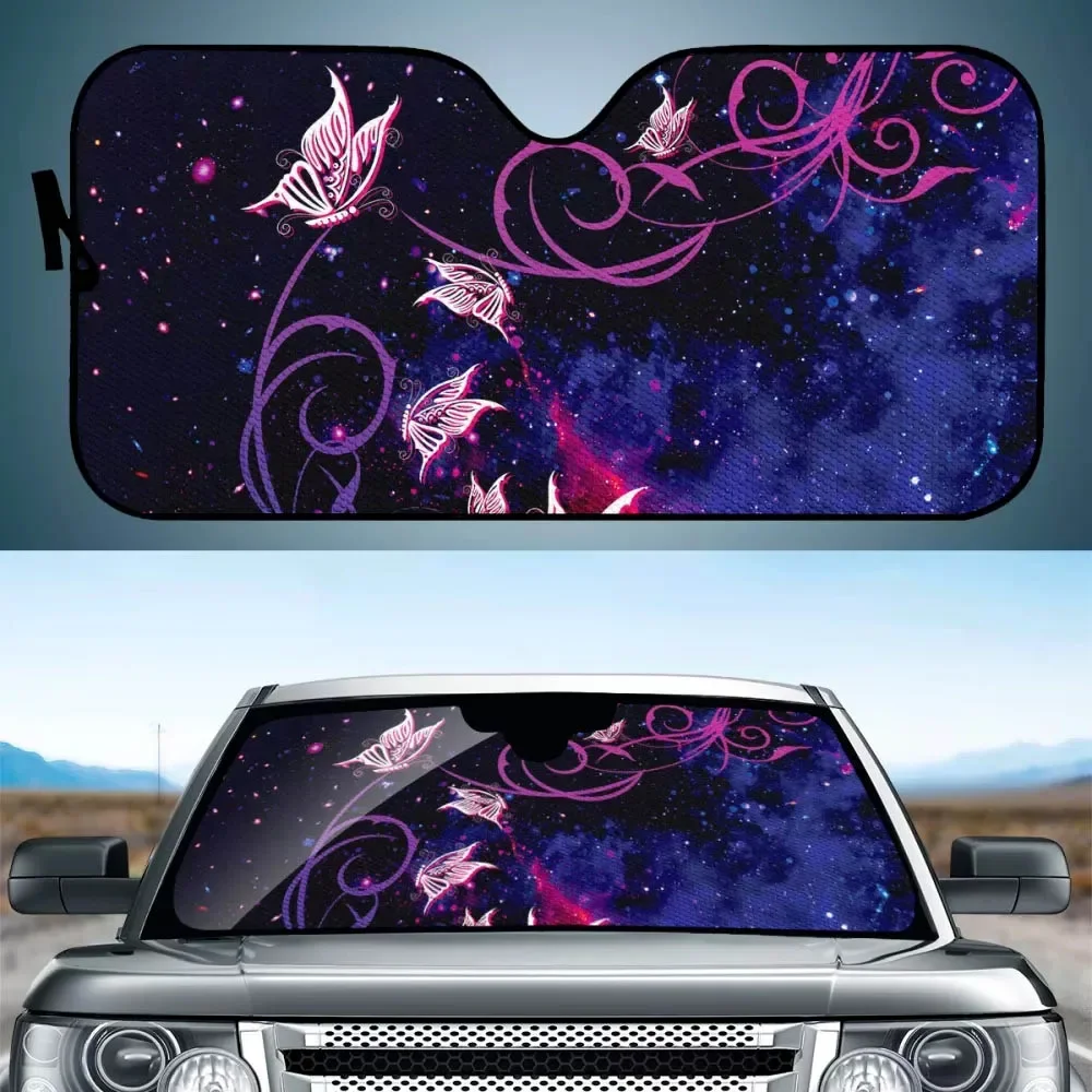 

Galaxy Animal Style Car Universal Sunsha Car Front Window Solar UV Protection Cars Interior Sun Sha Foldable Auto Sun Cover