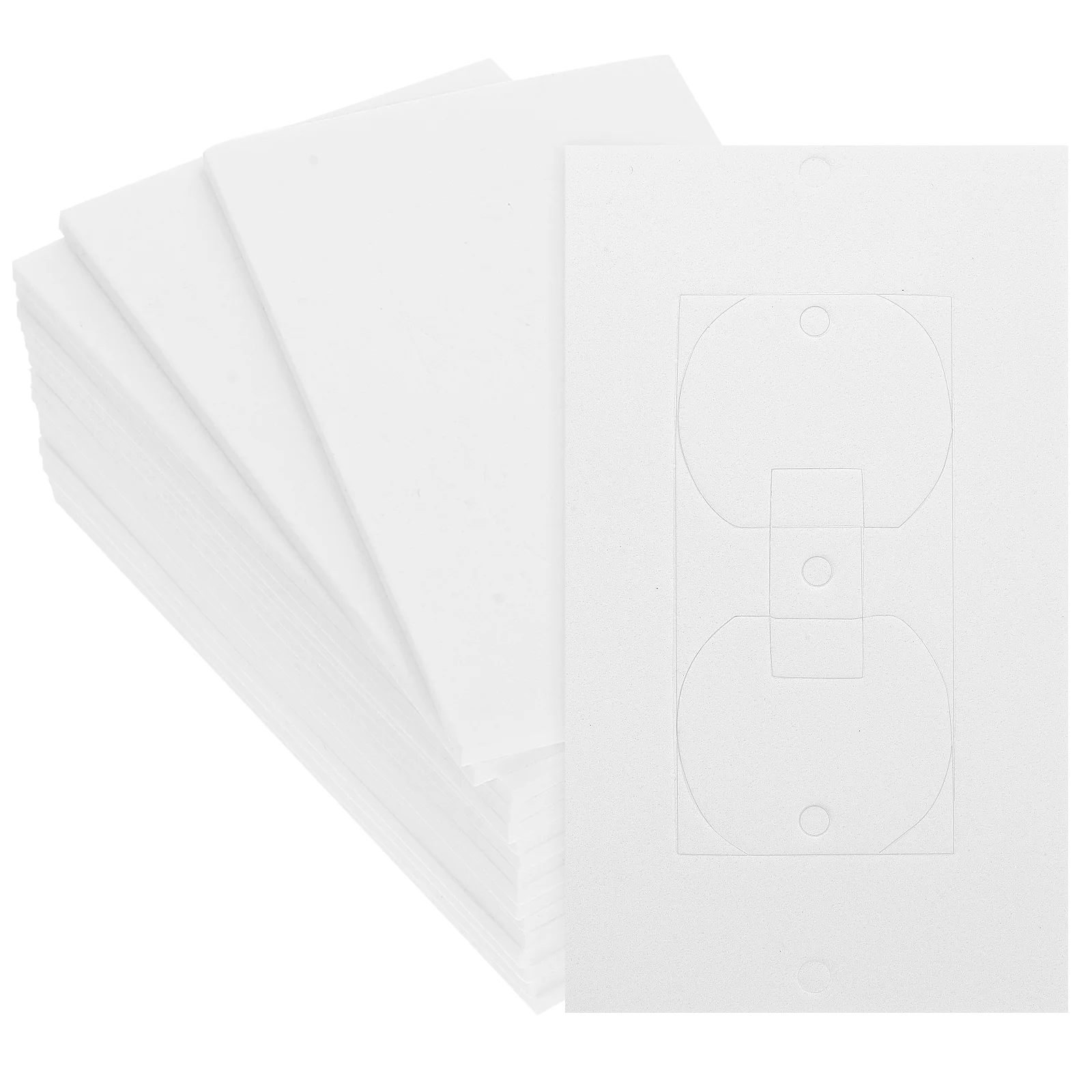 50 قطعة منصات العزل المخرج غطاء المقبس لوحة الحائط عازل حشية السلامة الكهربائية لمصابيح ويندوز هيكل البناء #3