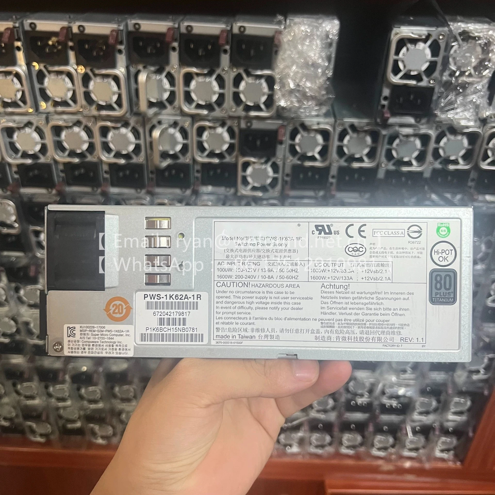 PWS-1K62A-1R 1600W POWER MODULE