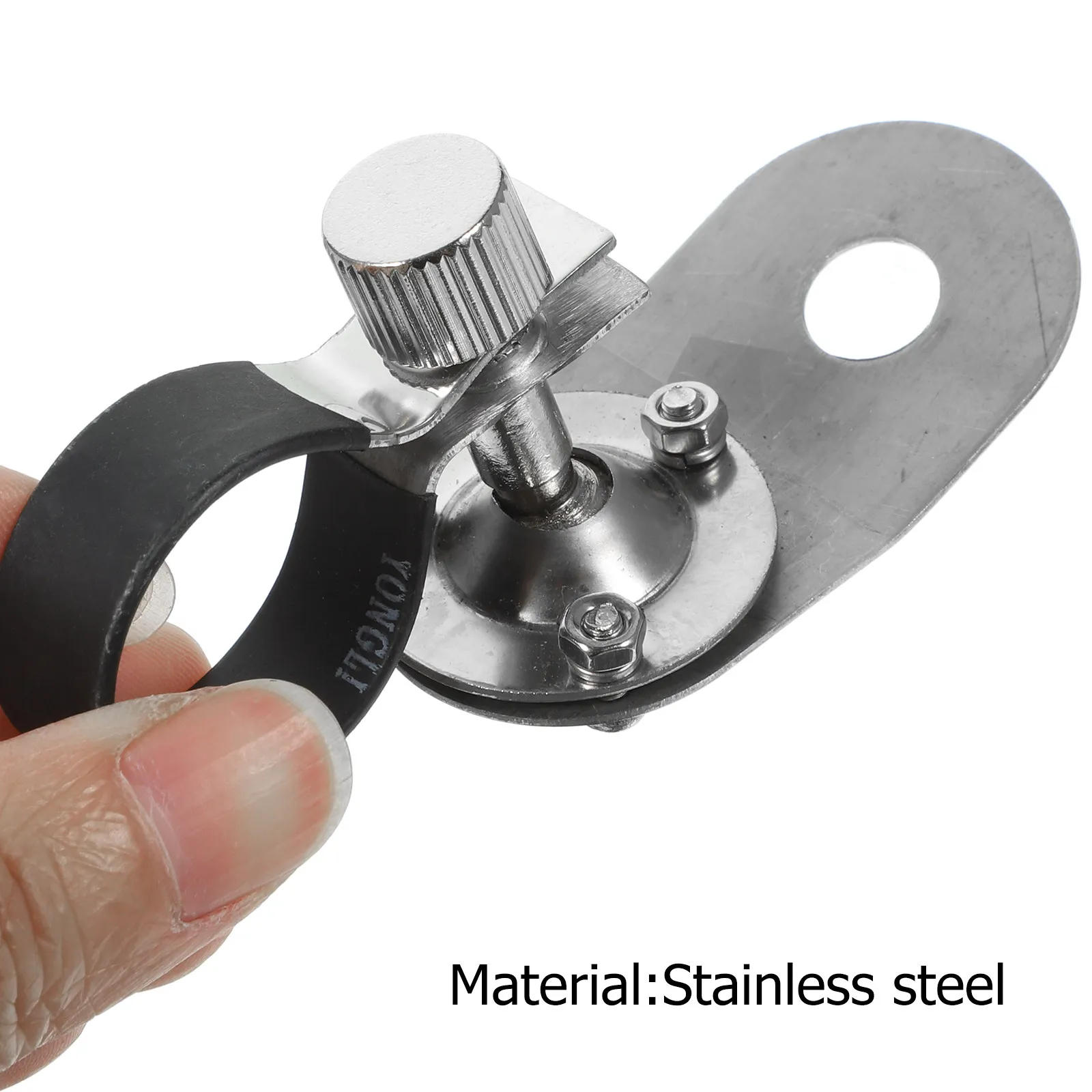 Hard Hat Light Clip for 23 to 24mm Helmets No Drill Heavy Duty Flashlight Mount Headlamp Holder